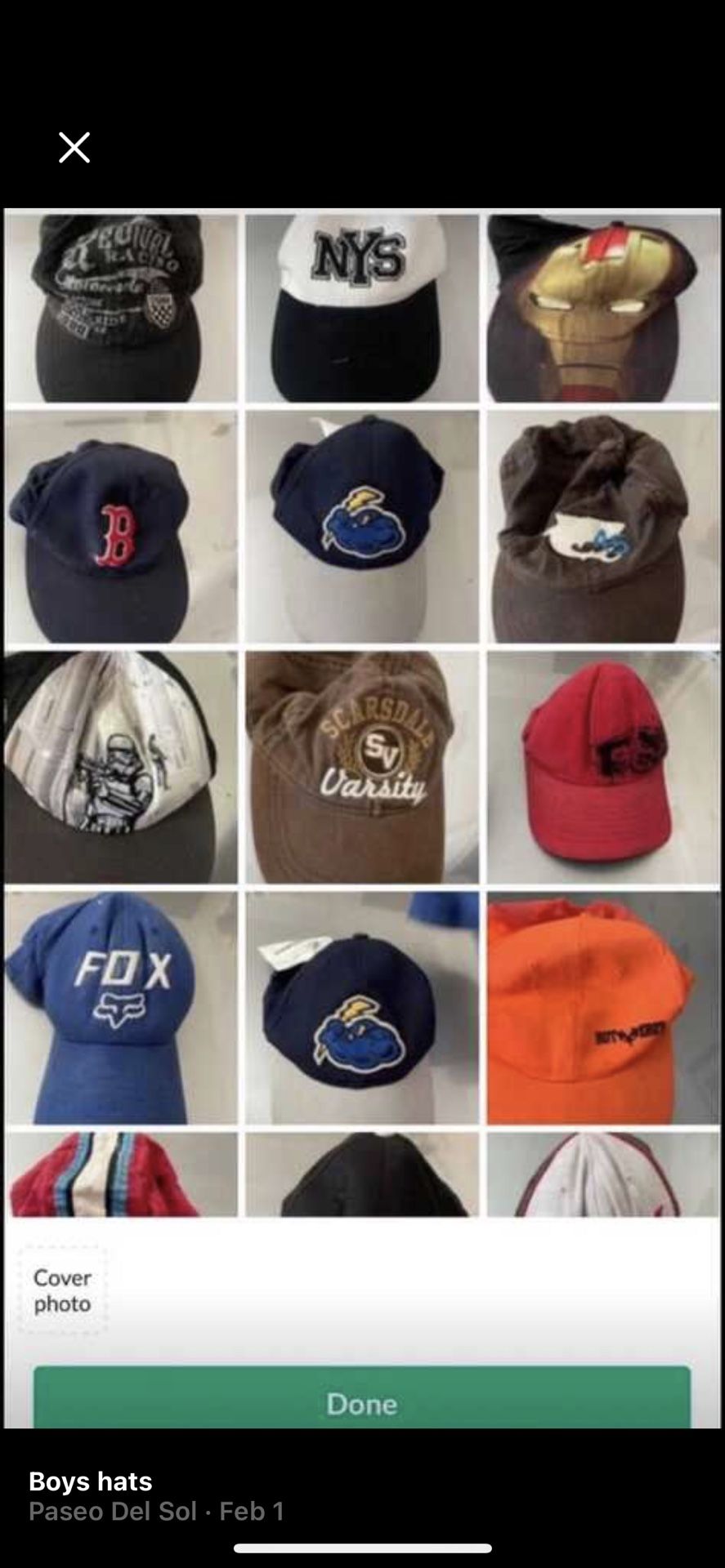 10 Boys Hats Excellent Condition 