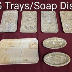 Tray 7x11, 5.5x9.5, Soap Dish- (7 Pieces)