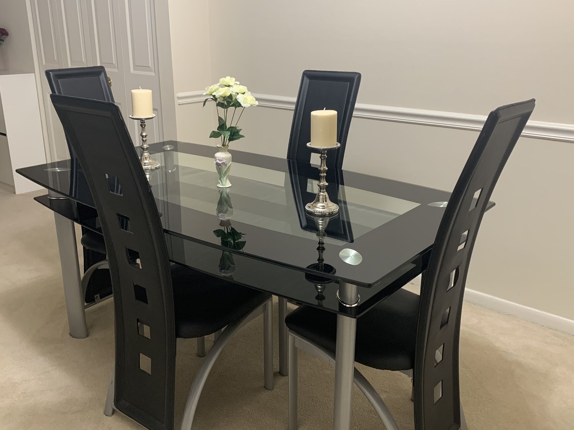 Dining table with chairs