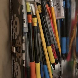 Mechanical Pencils And Case