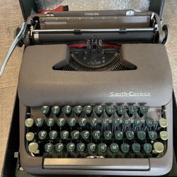 Vintage Smith Corona Sterling Typewriter with Case