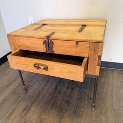 Brown Wood Furniture End Table Chest