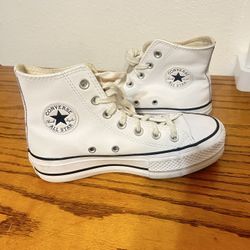 White Converse All Star Sneakers Size 5