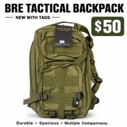 BRE Tactical Backpack – Olive Green