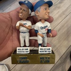 Los Angeles Dodgers Bobblehead Tommy Lasorda Walter Alston NO BOX