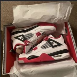 Fire Red Jordan 4 I Want To Ship Them In Cash App 