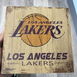 Los Angeles Lakers Wooden Block Decoration