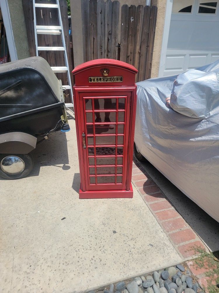 Telephone Booth Shelves/Bookcase
