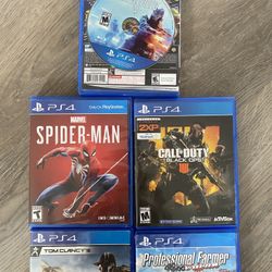 PS4 Games (5pack)