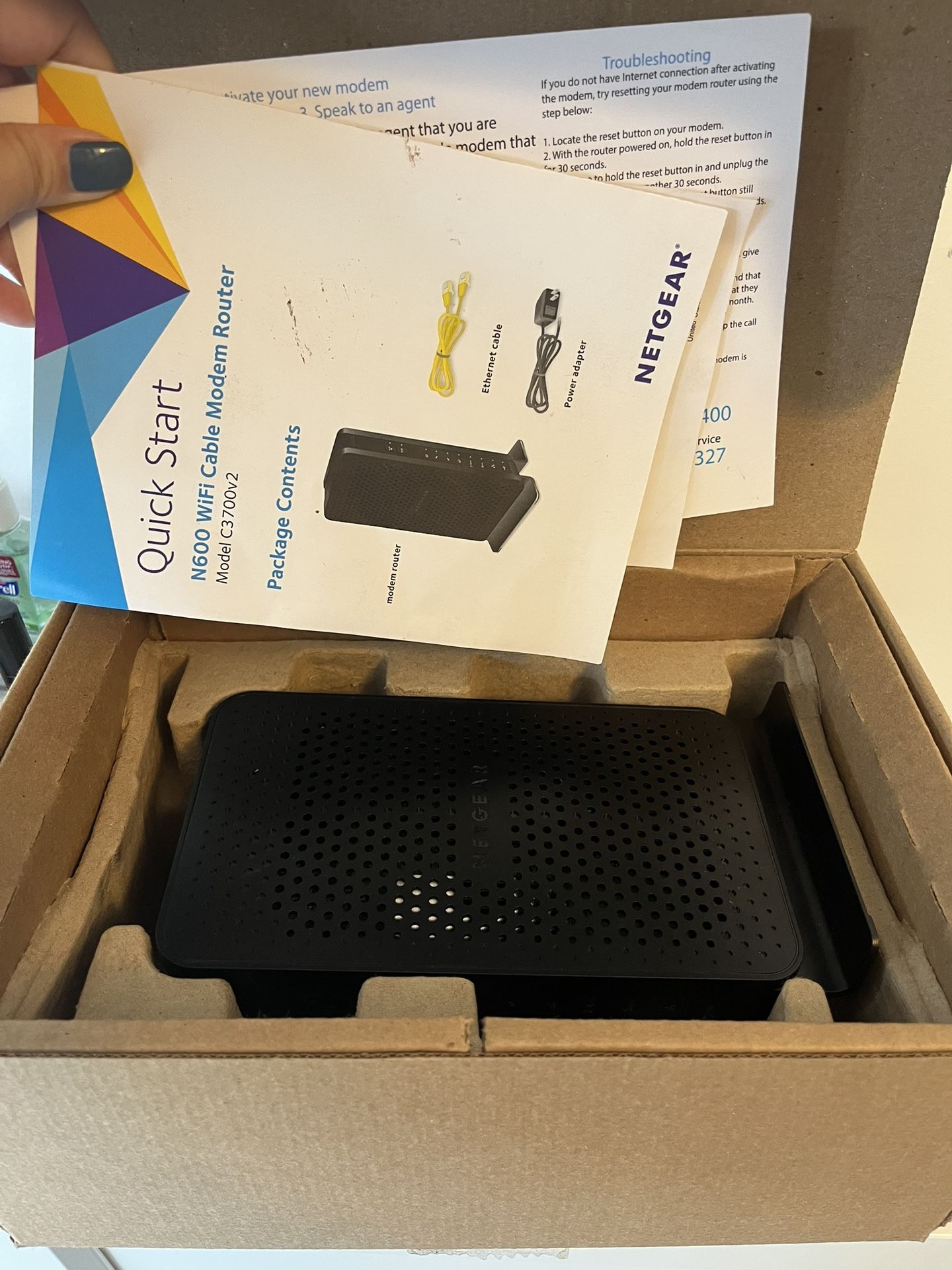 NETGEAR C3700 WiFi Cable Modem Router