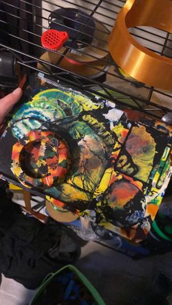 Rasta rolling tray and ashtray
