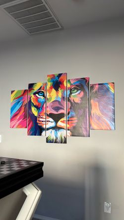 Lion Wall Art Canvas