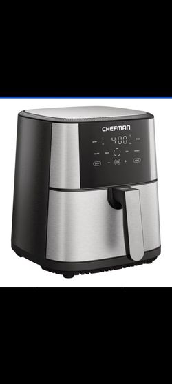 CHEFMAN  8 QT.  Stainless  Steel  Air Fryer  with  TurboFry  Option  and  Nonstick  Basket