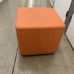 Orange Ottoman 