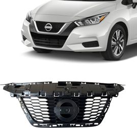 Front Upper Grille Black Grill For 2020 2021 Nissan Versa Sedan 623105EF1A