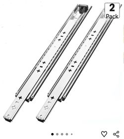 3458: New 1 Pair 34 Inch 260 Lb Capacity Heavy Duty Drawer Slides,Side Mount Undermount Full Extension 3 Fold Ball Bearing Stainless Steel Hardware Dr