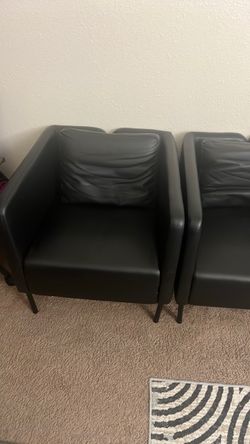 Ikea black accent chair