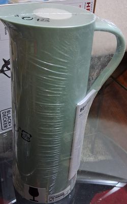 IKEA Behovd Insulated Thermos Coffee Tea Carafe 34oz Hot/Cold Light Green NEW