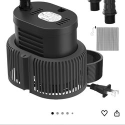 Pool Cover Pump Above Ground - Submersible Sump Pump, Swimming Water Removal Pumps, with Drainage Hose & 25 Feet Extra Long Power Cord, 850 GPH inGrou