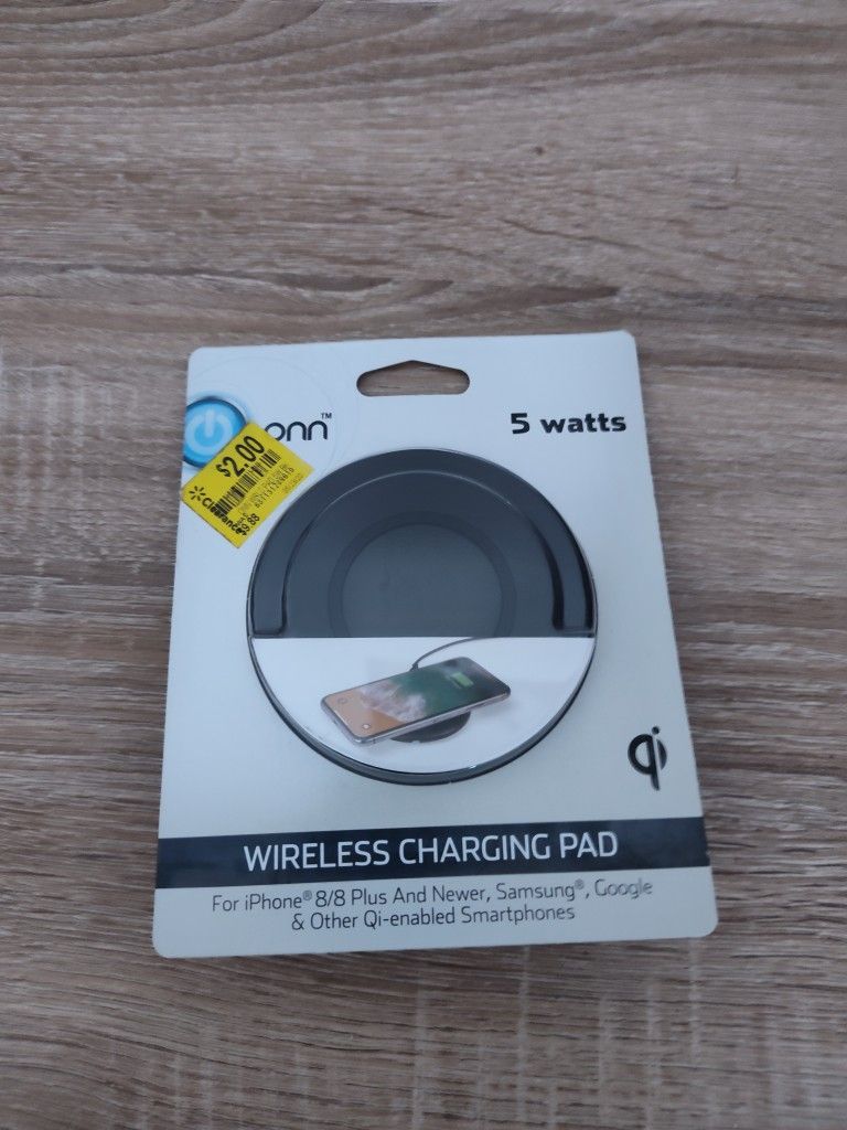 Onn wireless charging pad 5 watts $5