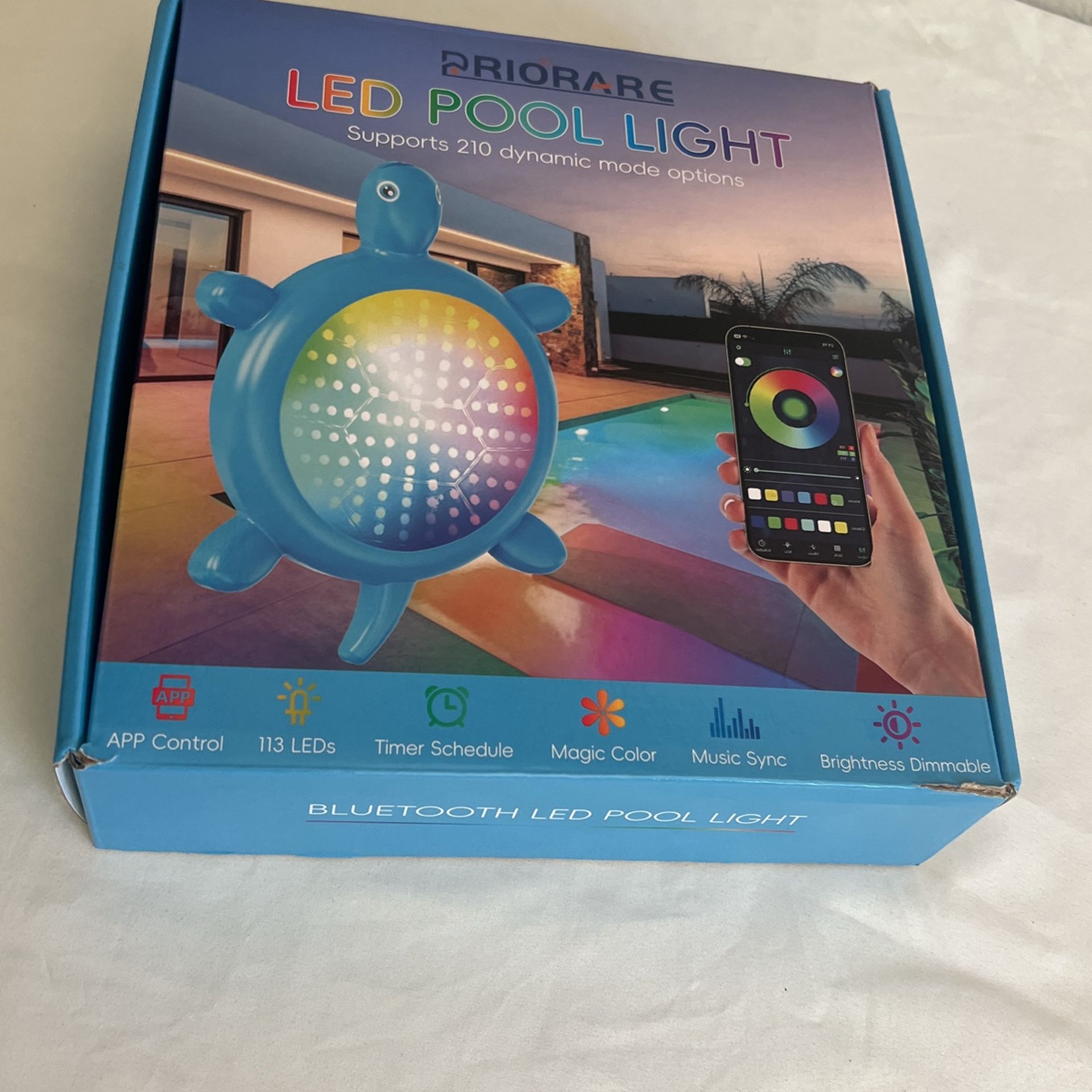 Underwater Led Pool Light Bluetooth App Controlled Music Sync 