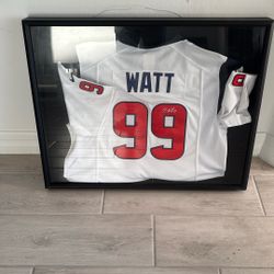 Jersey JJ Watt Framed Texans 