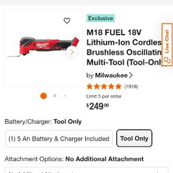 New  Milwaukee Cordless Oscillating Tool