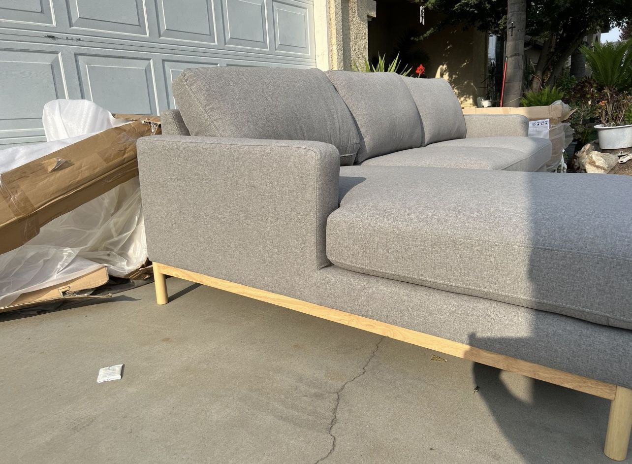 Brand New. Large Sectional Sofa. Mid Century Design $799