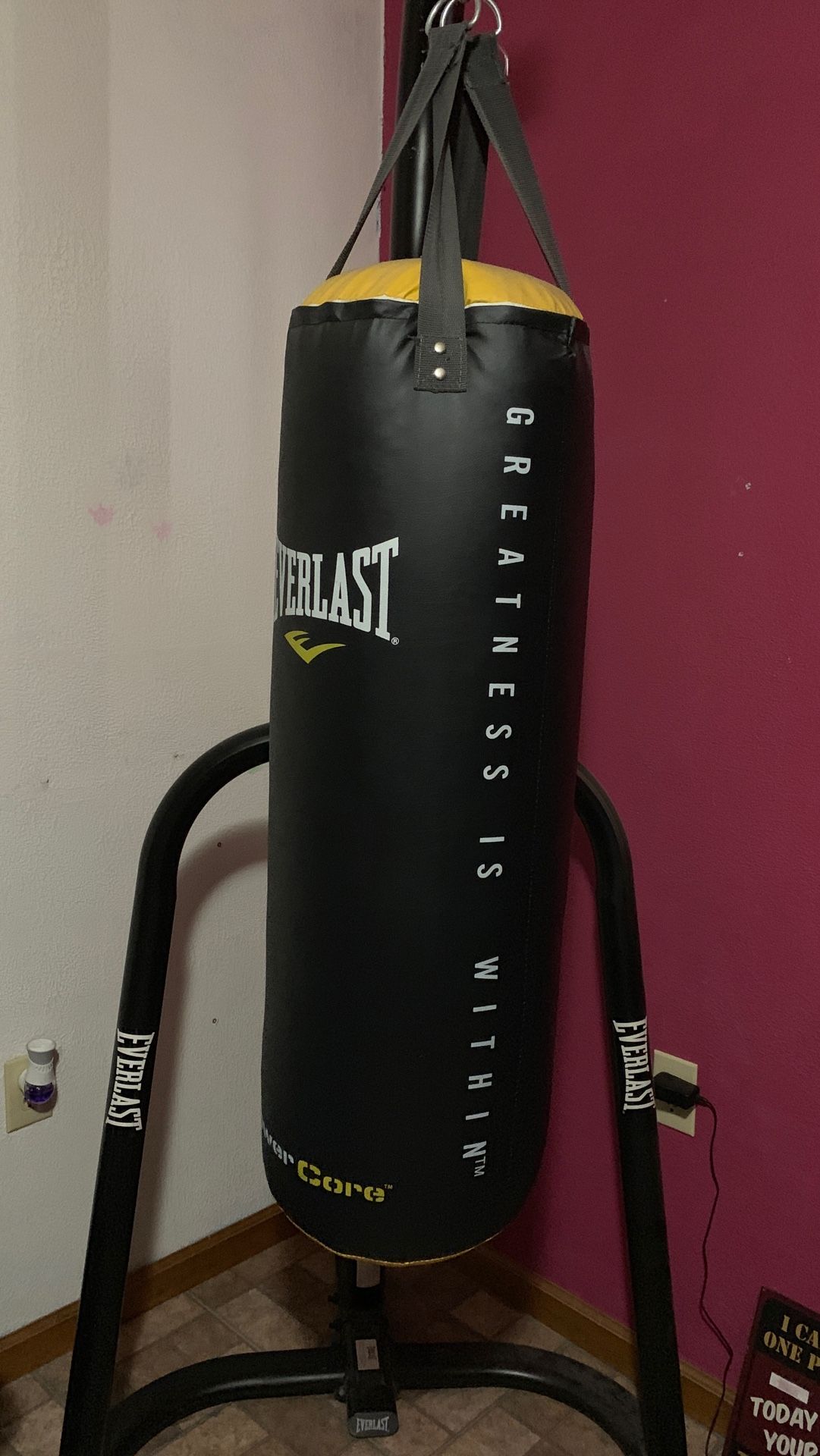 Punching bag w/ stand