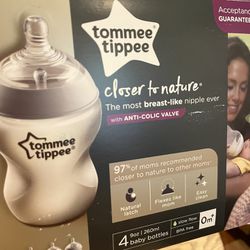 Tommee Tippee 4 Pack Baby Bottles 