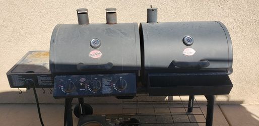 Propane And Charcoal Barbecue