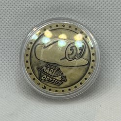 2017 Nintendo Switch Super Mario Odyssey Gold CAPPY Coin - Promo Item Switch