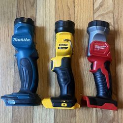 Dewalt Milwaukee Makita LED Worklight Flashlight (Tool Only)