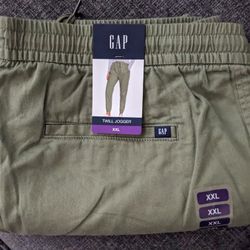 New Gap Women's Twill Jogger Pants With Pockets, Size XXL