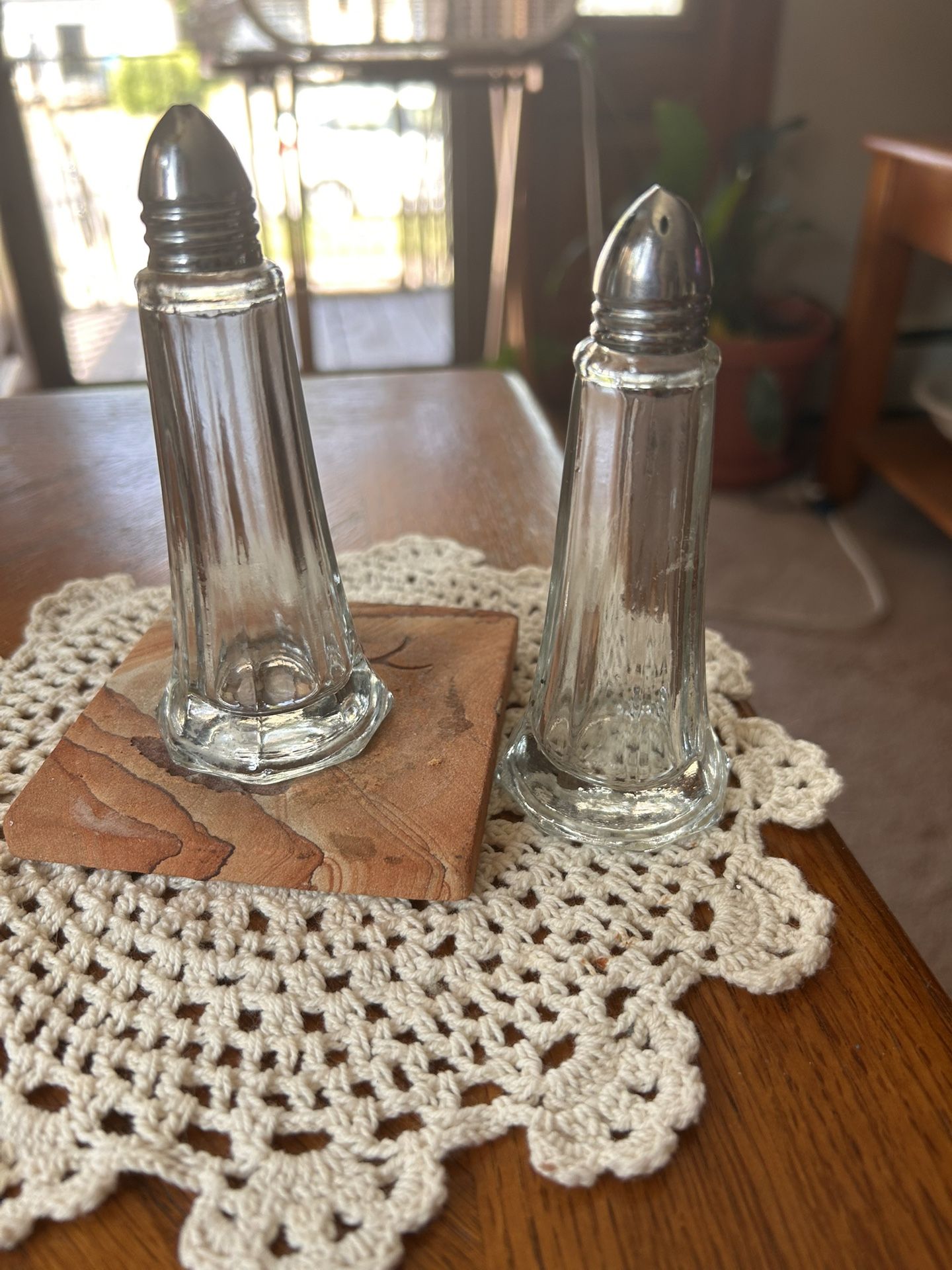 Vintage Tower Salt And Pepper ShakersVintage