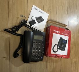 Caller ID Phone Table LCD Display New Clock Alarm Speakerphone Brand New.