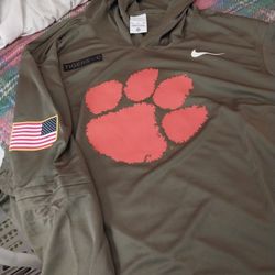 Men's Army Tiger C Nike Thin Long Sleeve Clemson Shirt Size Xxl 40 Dollars 