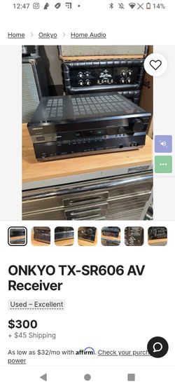 ONKYO TX-SR606 AUDIO RECIEVER 
