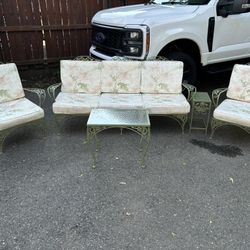 Vintage Wrought Iron Furniture Set of 5