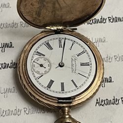 🔲.    AMERICAN  WHALTAM POCKET WATCH