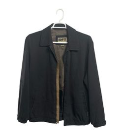 Vintage RFT Rainforest Black Micro Suede Jacket Size Large