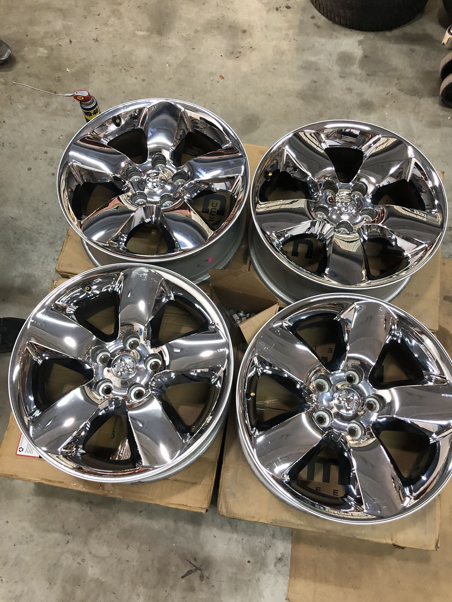 Ram 1500 20" Original Chrome Rim Wheel 5YJ14TRMAA OEM