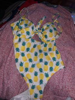Pineapple one piece swimsuit