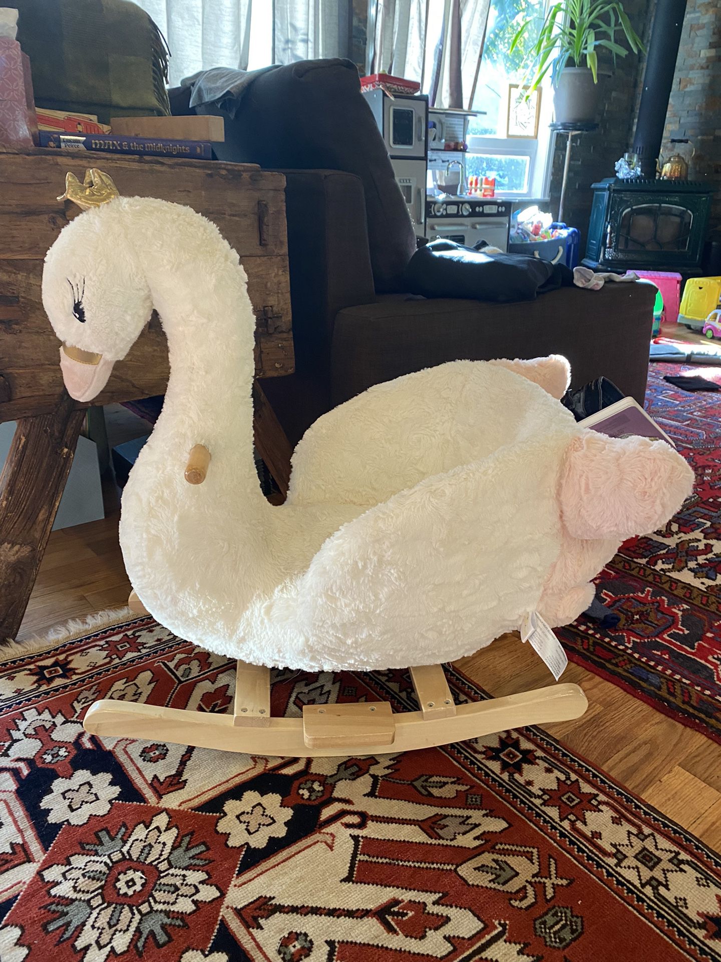 Swan Baby Rocker Chair