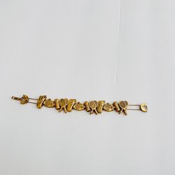 Vintage TOFA tennis themed bracelet gold