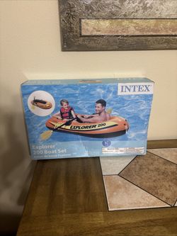 Intex Explorer 200 Inflatable Paddle Boat For 2 Beach Or Pool