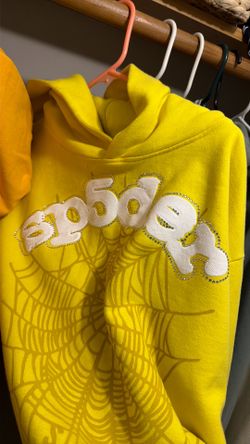 Yellow spyder hoodie