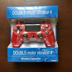 New Red PS4 Controller 