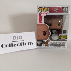The Rock With Championship Belt Funko