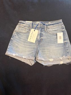 Eunina Jeans Distressed Denim Shorts